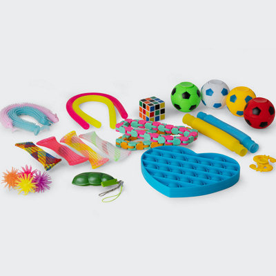 HGL Bumper Fidget Box containing 24 Pieces For Kids