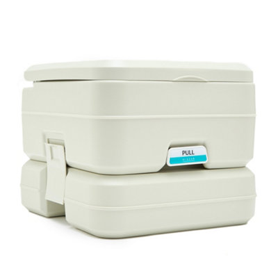 Hi-Gear 10 Litre Lightweight Portable Flushing Toilet, Ideal for