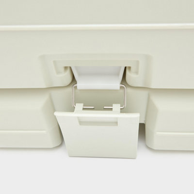 Toilette Portable De Camping Hi Gear - Réservoir 10 Litres, Chasse D'eau, Plastique - Neuf