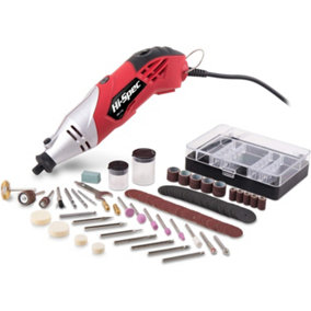 Hi-Spec 170W Rotary Tool Kit Set with 121 pc Box Set Dremel Compatible Bit Accessories for DIY Repairs, Hobbies & Crafts