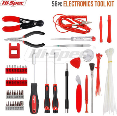 Hi-Spec 56pc Electronics Repair & Opening Tool Kit Set for Laptops and computer Devices