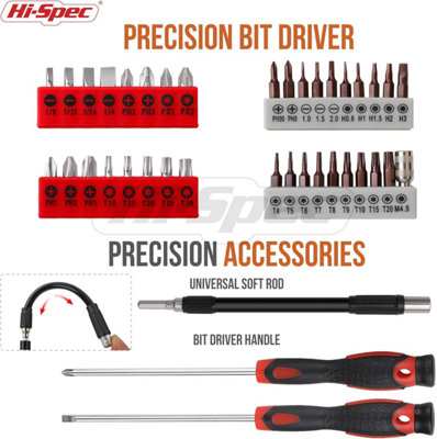 Hi-Spec 56pc Electronics Repair & Opening Tool Kit Set for Laptops and computer Devices