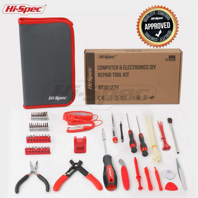 Hi-Spec 56pc Electronics Repair & Opening Tool Kit Set for Laptops and computer Devices