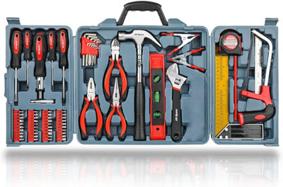 Hi-Spec 71pc Home & Office DIY Tool Kit Set. Complete Household Tool Box