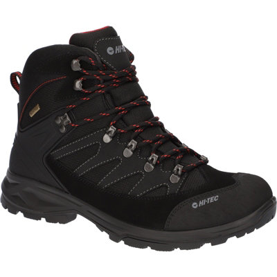 Hi-Tec Clamber Boots Charcoal/Red