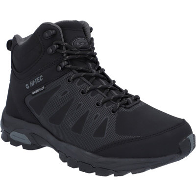 Hi-Tec Raven Mid Boots Black/Charcoal | DIY at B&Q