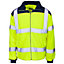 Hi Vis 2 Tone Fleece Yellow Blue Rain Patch ISO20471 - 2XL