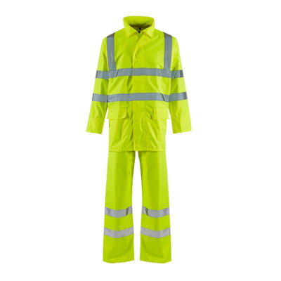 Hi Vis Lite Rainsuit- Yellow - Large