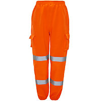 Hi-Vis Orange Jogging trousers 2 Band - 2Xlarge