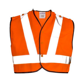 Hi-Vis Orange Tricot Tracker Vest --MINI-- - 4XL