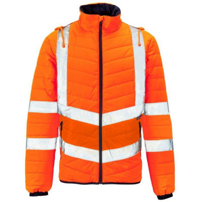 Hi-Vis Puffer Jacket Orange - 2XL