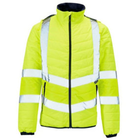 Hi-Vis Puffer Jacket Yellow - 3XL