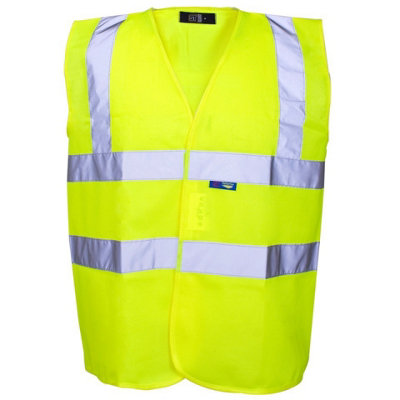 Hi-Vis Vest Yellow- Yellow binding -3XLarge