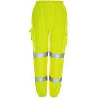 Hi-Vis Yellow Jogging trousers 2 Band - Xlarge