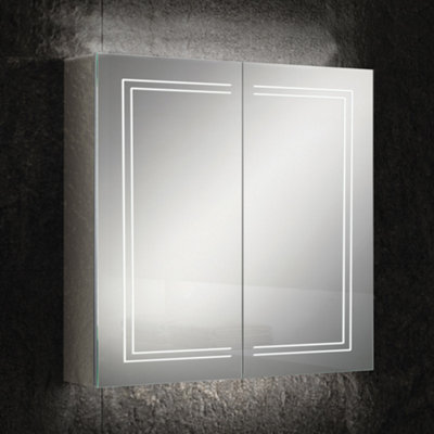 HiB - Edge Mirror Cabinet - 700(H) x 800(W) Edge 80 Price Comparisons | Compare The Build