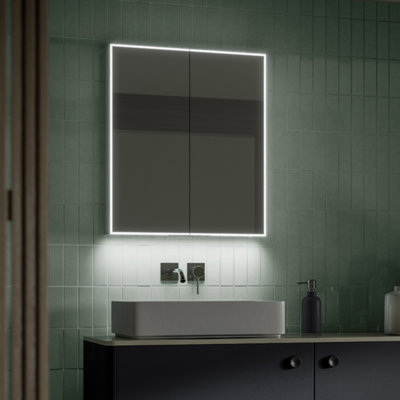 HiB - Exos Mirror Cabinet - 700(H) x 600(W) Exos 60 Price Comparisons | Compare The Build
