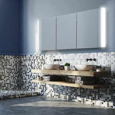 HiB - Paragon Mirror Cabinet - 700(H) x 1264(W) Paragon 120 Price Comparisons | Compare The Build
