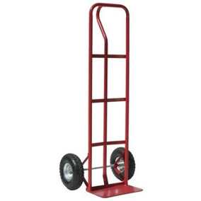 High Back P Handle Sack Truck, Puncture-proof wheels, P Handle For Single Hand Use, Large Toe Plate, 250kg Capacity