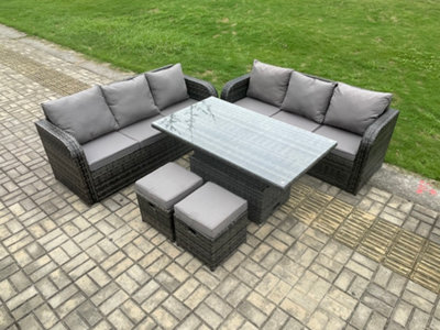 Rattan sofa and online 2 chairs