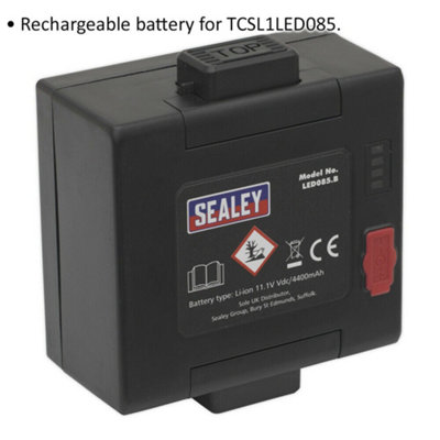 High-Capacity 11.1V 4.4Ah Lithium-ion Rechargeable Battery for ys05167 Floodlight