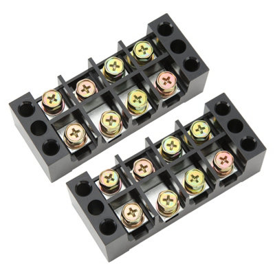 High-Current Terminal Strip Block for Easy Wiring: 600V,60A,4 Positions Ground Circuit