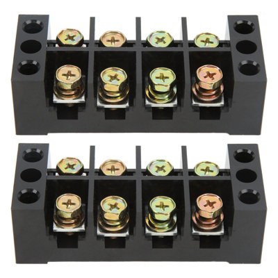 High-Current Terminal Strip Block for Easy Wiring: 600V,60A,4 Positions Ground Circuit