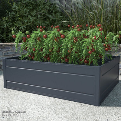 High Density Plastic Raised Garden Bed Planter 100x80cm (x2)