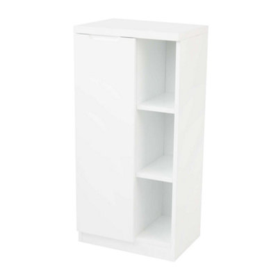 High gloss white storage shop cabinet