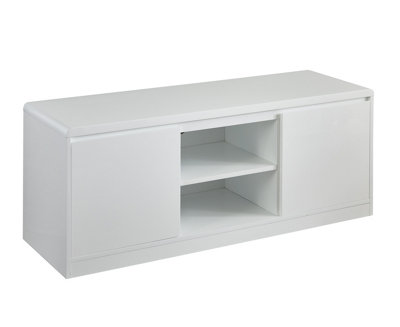 Curva white deals gloss shelving unit