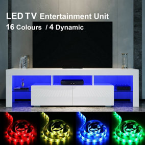 High Gloss Tv cabinet Tv Stand Tv Unit with Led Lights