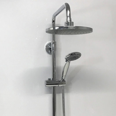 High Gloss White Shower Panel - 2.4m x 1m - Floors To Walls Price Comparisons | Compare The Build