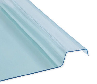 High Impact 3mm Suntuf  Bluish Breeze EZ Glaze Glass Like Polycarbonate Roofing Sheet 3000mm