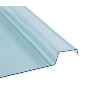 High Impact 3mm Suntuf Bluish Breeze EZ Glaze Glass Like Polycarbonate Roofing Sheet 4000mm