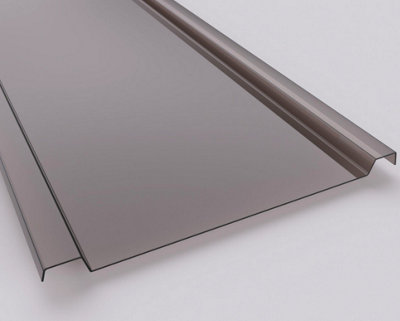 High Impact 3mm Suntuf Solar Grey EZ Glaze Glass Like Polycarbonate Roofing Sheet 3000mm