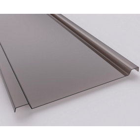 High Impact 3mm Suntuf Solar Grey EZ Glaze Glass Like Polycarbonate Roofing Sheet 3000mm