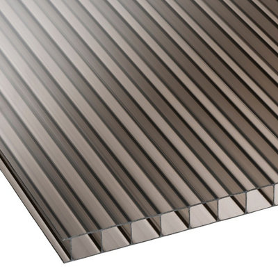 High Impact AntiFog 10mm Bronze Polycarbonate Sheet SkyPlex - UV Protected Panel -1000x5000mm