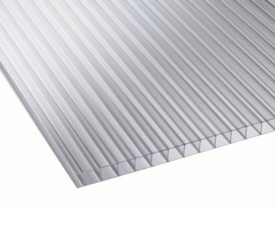 High Impact AntiFog 10mm Clear Polycarbonate Sheet SkyPlex - UV Protected Panel - 1400x2750mm