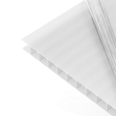 High Impact AntiFog 10mm Opal Polycarbonate Sheet SkyPlex - UV Protected Panel - 1400x3000mm
