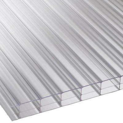 High Impact AntiFog 16mm Clear Polycarbonate Sheet SkyPlex - UV Protected Panel - 1000x5500mm