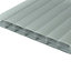 High Impact Heatguard SkyGlaze 16mm Cosmic Grey Polycarbonate Roofing Sheet Panel - 1000x1500mm