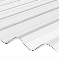 High Impact SUNTUF Strong Clear Stormproof Corrugated Polycarbonate Roofing Sheets 2000mm