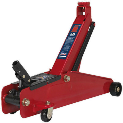 High Lift SUV Trolley Jack - 2.25 Tonne Capacity - 535mm Max Height - Red