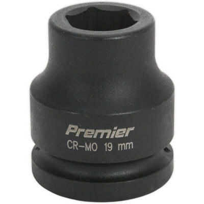 High-Performance 19mm Forged Impact Socket - 3/4 Inch Square Drive for Impact Wrenches