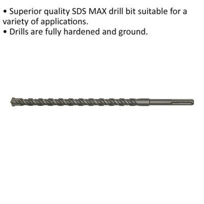 High-Performance 26 x 520mm SDS Max Drill Bit for Masonry Projects