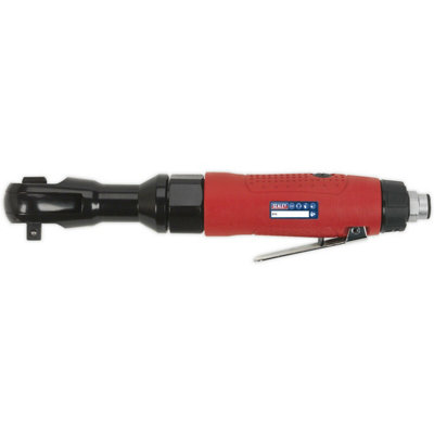 High-Performance 3/8" Air Ratchet Wrench with Finger Trigger and 1/4" BSP Inlet