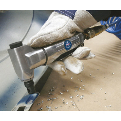 High Performance Air Operated Sheet Metal Nibbler with Fingertip Control