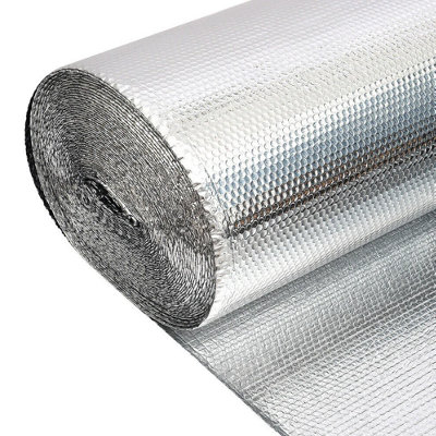 High Performance Folterm Thermal Insulation Aluminium Foil Bubble Wrap - Vapour Barrier Membrane - 1.2x12.5m