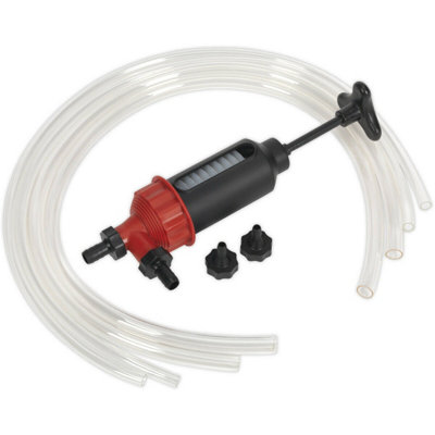 High-Performance Transfer Syphon Pump for Oil, Petrol, and Diesel - Complete Intake & Discharge Kit
