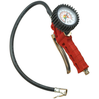 High-Performance Trigger Grip Tyre Inflator with Clip-On Connector and ...