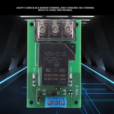 High Power One Way High/Low Level Trigger Optocoupler Isolation Relay Module 30A YYG-2 DC12V
